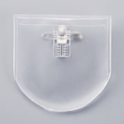 126800 [緑十字 刺繍ワッペン専用透明カバー（126801～126810用） 75×75mm 透明PVC TWP-01]