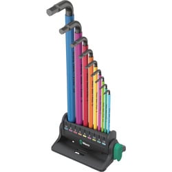 133165 [Wera 950/9 ヘックスプラスマルチカラー3 Lキーセット ミリサイズ ブラックレーザー]