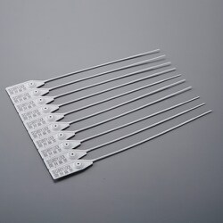 137002 [緑十字 セキュリティタイ SECURITY LOOK/開封厳禁 白 2.3mm幅×281mm 10本組]