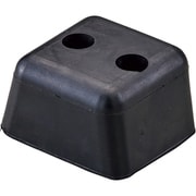 緑十字 衝突防止用ゴム 黒 60×50×33mm 246174