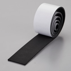緑十字 スポンジゴム（粘着テープ付） 黒 50×1000×3mm 246176