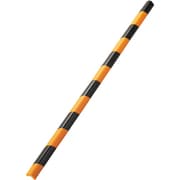 246353 [緑十字 トラ柄コーナー用ガードクッション L型タイプ 黄/黒 CGL-M-TR 34×34×900mm 裏テープ付]