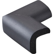 246364 [緑十字 コーナー用ガードクッション V型タイプ ブラック 70×70×44mm 裏テープ付]