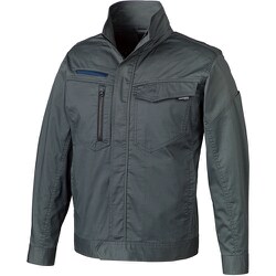 256841-48-5L [クロダルマ 長袖ジャンパー チャコールグレー 5L]