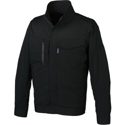 256851-49-5L [クロダルマ 長袖ジャンパー ブラック 5L]