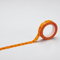 緑十字 クリーンルーム用ラインテープ オレンジ 25mm幅×33m 帯電防止タイプ 259017