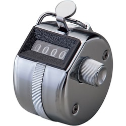 緑十字 手持ち数取器 シルバー 59×42×51mm 263051