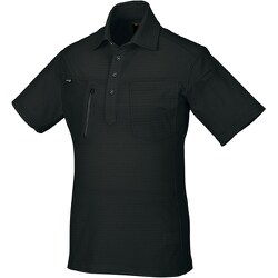 26686-49-S [クロダルマ 半袖ポロシャツ ブラック S]