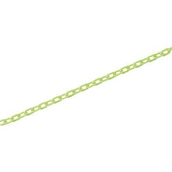 284211 [緑十字 プラスチックチェーン 蛍光黄 長さ10m 線径6mmΦ ポリエチレン]