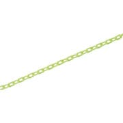 284211 [緑十字 プラスチックチェーン 蛍光黄 長さ10m 線径6mmΦ ポリエチレン]