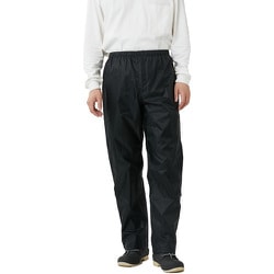 カジメイク 3223 軽量前開きレインパンツ ブラック L 3223-91-L