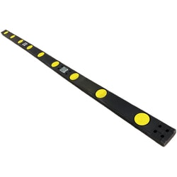 351008 [緑十字 カートブロック 黒（黄） 本体3本組 1本のサイズ：50×500×20mm 合成ゴム]