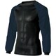 47136-11-L [クロダルマ ハイブリッド長袖アンダーレイヤー ネイビー L]