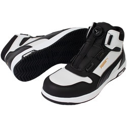 63.211.0-28.0 [PUMA プロテクティブスニーカー フロントコート ブラック ディスク ミッド 28.0]