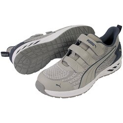 64.406.0-26.5 [PUMA プロテクティブスニーカー グライド グレー ロー フック＆ループ 26.5]