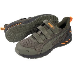 64.407.0-27.0 [PUMA プロテクティブスニーカー グライド オリーブ ロー フック＆ループ 27.0]