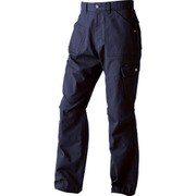 804005-819-L [CHUSAN ドビーストレッチ・ワイドカーゴパンツ10ポケット ネイビー・ブラック L]