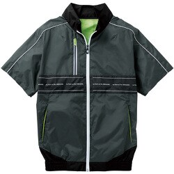 8329-01-23-M [G.G. EF用半袖ブルゾン 8329-01 チャコールグレー M]