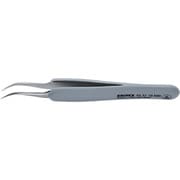 9231-10ESD [KNIPEX ラバーハンドル付き精密ピンセット 先細・先曲がり 122ММ]