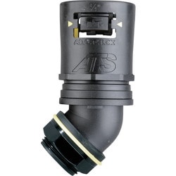 AT16/M16/45/BLY [アダプタフレックス 防水フレキコネクタ Adaptalok ATS 45°エルボ 16サイズ 用 M16おねじ付き ロックナット付属]