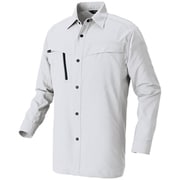 AZ4135-003-M [アイトス 長袖シャツ（男女兼用）AZ4135 高通気軽量スーパーストレッチ シルバーグレー M]