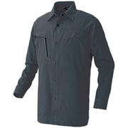 AZ4135-014-L [アイトス 長袖シャツ（男女兼用）AZ4135 高通気軽量スーパーストレッチ チャコール L]
