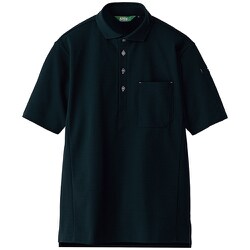 AZ50013-010-L [アイトス 半袖エコポロシャツ（男女兼用）AZ50013 ブラック L]
