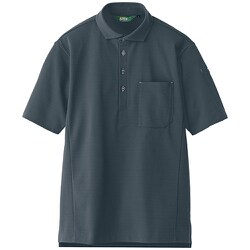 AZ50013-014-LL [アイトス 半袖エコポロシャツ（男女兼用）AZ50013 チャコール LL]