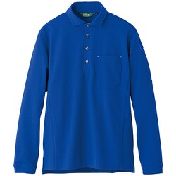 AZ50014-006-5L [アイトス 長袖エコポロシャツ（男女兼用）AZ50014 ブルー 5L]