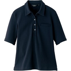 AZ50015-008-4L [アイトス レディース半袖エコポロシャツAZ50015 ネイビー 4L]