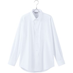 AZ634061-001-M [ピエ メンズ長袖ボタンダウンシャツAZ634061 ホワイト M]