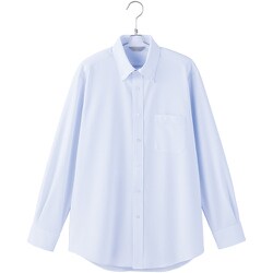 AZ634061-020-3L [ピエ メンズ長袖ボタンダウンシャツAZ634061 サックス 3L]