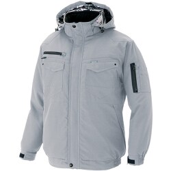 AZ8971-103-L [アイトス 防寒ブルゾン（男女兼用）AZ8971 裏地アルミ配合PUプリント シルバーグレー L]