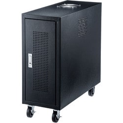 CP-THBOX2UBK [SANWA キャスター付きハブボックス（2U）]