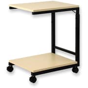 DSW02BK [ASKA デスクサイドワゴン デスクサイドワゴン 高さ調節つき ブラック]