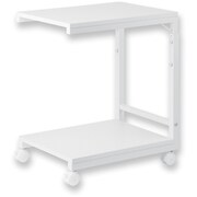 DSW02W [ASKA デスクサイドワゴン デスクサイドワゴン 高さ調節つき ホワイト]