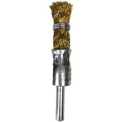 ER-015KT-10P [高島産業 エンド型 筒型 15x6x25 毛丈30 真鍮メッキ鋼線0.25 結束タイプ（10本入）]