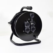 FGW20-BK [NICHIDO コードリール 100V 防雨防塵型 グッドリール アース無し 20m]