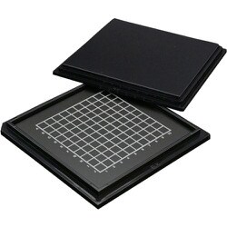 GC00-16040 [EXSEAL 精密デバイス搬送ケース ゲルベース4インチ 黒 フラットF3 10個入]