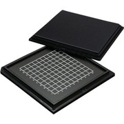 GC00-16040 [EXSEAL 精密デバイス搬送ケース ゲルベース4インチ 黒 フラットF3 10個入]