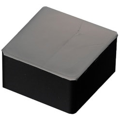 EXSEAL 防振・緩衝ブロック ゲルダンパー 硬度15 50×50mm 黒 GD01-33001