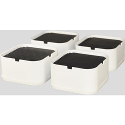 光 かさ上げ台 ホワイト 約100×100×53mm KAD100-52
