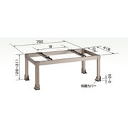オーケー器材 エアコン室外機架台 アルミキーパー 平置台 80kgタイプ K-AH63H