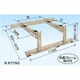 オーケー器材 エアコン室外機架台 PAキーパー 屋根置台 150kgタイプ 15型 K-KY15G