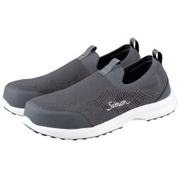 KN717GY-255 [シモン 軽量耐滑プロスニーカー KN717 グレー 25.5cm]