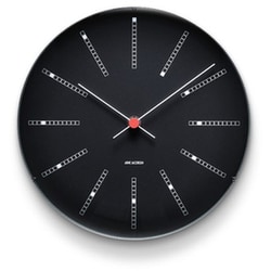 掛時計 Bankers Wall Clock 21cm black AJ43636
