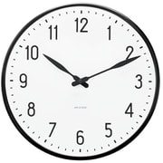 掛時計 Station Wall Clock 29cm white/black AJ43643
