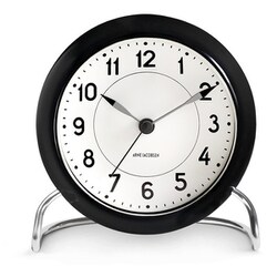 置き時計 Station Table clock 11cm wh/black AJ43672