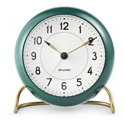 置き時計 Station Table clock 11cm green/wh AJ43677