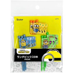 ランチ ピックス ミニオン 串 旗 フラッグ 彩り お弁当 9本入 3柄×3本入 7cm LKP4